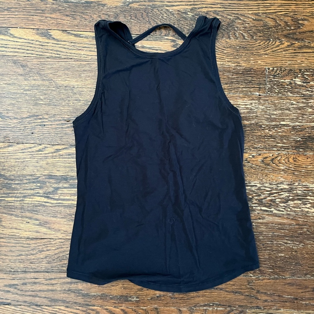 Lululemon black tank top size 2